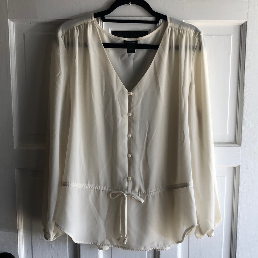 Ann Taylor Factory - Peplum Blouse - 16